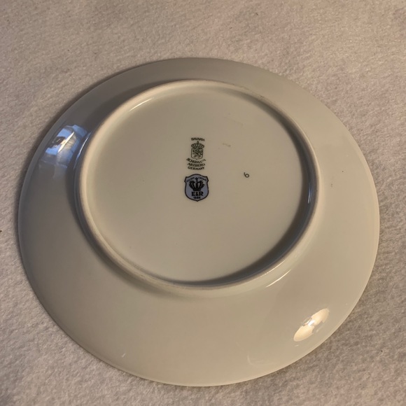 Vtg SCHUMANN Arzberg Bavaria Decorative Bird Plate Magenta Gold Rimmed 7.5” - Picture 4 of 4